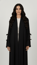 The Rawa Luxe Tie Sleeve Abaya - TAL by The Abaya Lab