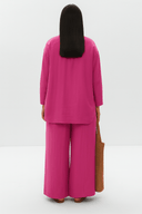 The Raya Tie - Front Co - Ord Set – Hot Pink - The Abaya Lab