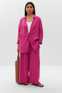 The Raya Tie - Front Co - Ord Set – Hot Pink - The Abaya Lab