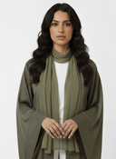 The Razan Olive Green Timeless Abaya - TAL by The Abaya Lab