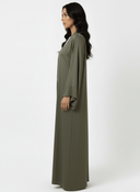 The Razan Olive Green Timeless Abaya - TAL by The Abaya Lab