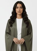 The Razan Olive Green Timeless Abaya - TAL by The Abaya Lab