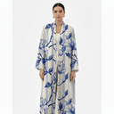 The Reem Ivory & Blue Floral Abaya - TAL by The Abaya Lab