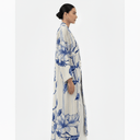 The Reem Ivory & Blue Floral Abaya - TAL by The Abaya Lab