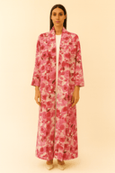 The Reem Pink Floral Abaya - TAL by The Abaya Lab