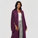 The Reema Heart Button Detail Abaya - TAL by The Abaya Lab