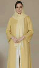 The Rifah Luxury Piped Edge Pearl Abaya - TAL by The Abaya Lab