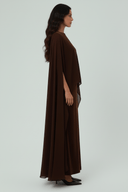 The Rima Modest Velvet Cape Dress - TAL by The Abaya Lab