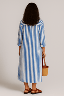 The Riviera Striped Shirt Dress - The Abaya Lab