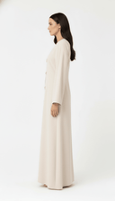 The Roa Bow Inspired Button Detail Front Abaya - TAL by The Abaya Lab