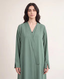 The Rufaida Wrap Detail Abaya - TAL by The Abaya Lab