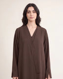 The Rufaida Wrap Detail Abaya - TAL by The Abaya Lab