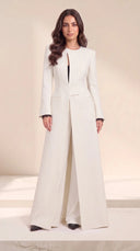 The Sabha Tailored Keyhole Abaya with Structured Waist - TAL by The Abaya Lab
