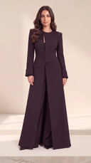 The Sabha Tailored Keyhole Abaya with Structured Waist - TAL by The Abaya Lab