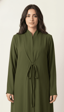The Sabrin Tie - Front Layered Abaya - TAL by The Abaya Lab