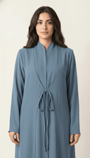 The Sabrin Tie - Front Layered Abaya - TAL by The Abaya Lab