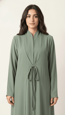 The Sabrin Tie - Front Layered Abaya - TAL by The Abaya Lab