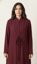 The Sabrin Tie - Front Layered Abaya - TAL by The Abaya Lab