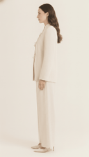 The Sadia Mandarin Collar Tie-Front Co-Ord Set - TAL by The Abaya Lab