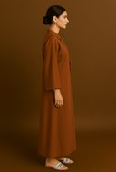 The Safiya Wrap Abaya – Rust Edition - The Abaya Lab