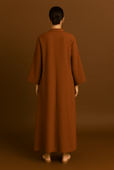 The Safiya Wrap Abaya – Rust Edition - The Abaya Lab