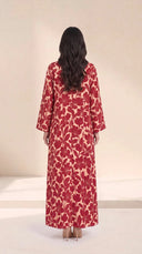 The Safura Floral Print Open-Front Abaya - TAL by The Abaya Lab