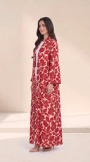 The Safura Floral Print Open-Front Abaya - TAL by The Abaya Lab