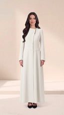 The Saghira Asymmetric Button Detail Abaya - TAL by The Abaya Lab