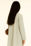 The Sahar Green - Grey Abaya - TAL by The Abaya Lab