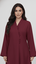 The Saher Tailored Button Front Abaya - TAL by The Abaya Lab