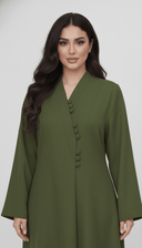 The Saher Tailored Button Front Abaya - TAL by The Abaya Lab