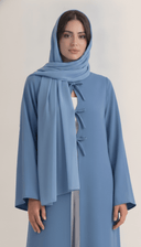 The Sajida Bow Tie Front Open Abaya - TAL by The Abaya Lab