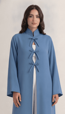 The Sajida Bow Tie Front Open Abaya - TAL by The Abaya Lab