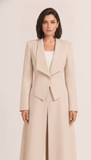 The Sajida Tailored Drape Collar Open Abaya - TAL by The Abaya Lab