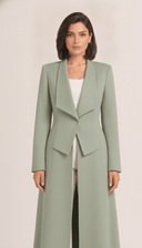 The Sajida Tailored Drape Collar Open Abaya - TAL by The Abaya Lab