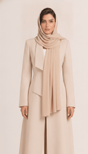 The Sajida Tailored Drape Collar Open Abaya - TAL by The Abaya Lab