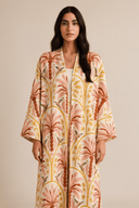 The Salama Pink Palm Tree Abaya - TAL by The Abaya Lab