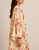 The Salama Pink Palm Tree Abaya - TAL by The Abaya Lab