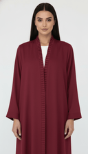 The Salha Elegant Ripple Trim Abaya - TAL by The Abaya Lab