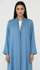The Salha Elegant Ripple Trim Abaya - TAL by The Abaya Lab