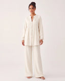 The Salma Pintuck Button Front Tunic Set - TAL by The Abaya Lab