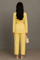 The Salma Yellow Wave Detail Set - TAL by The Abaya Lab