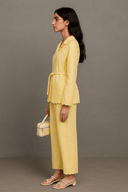 The Salma Yellow Wave Detail Set - TAL by The Abaya Lab