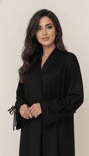 The Salsabeel Luxe Tie Sleeve Abaya - TAL by The Abaya Lab