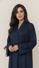 The Salsabeel Luxe Tie Sleeve Abaya - TAL by The Abaya Lab