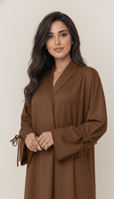 The Salsabeel Luxe Tie Sleeve Abaya - TAL by The Abaya Lab