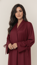 The Salsabeel Luxe Tie Sleeve Abaya - TAL by The Abaya Lab