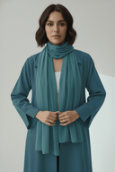 The Samaa Collared Open Abaya - TAL by The Abaya Lab