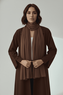 The Samaa Collared Open Abaya - TAL by The Abaya Lab