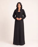 The Samah Tailored Abaya with Contrast Stitch Detailing - TAL by The Abaya Lab